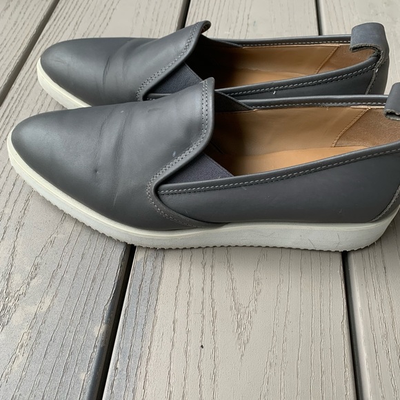 Everlane Charcoal Grey The Leather Street Shoe 8 - Picture 4 of 8